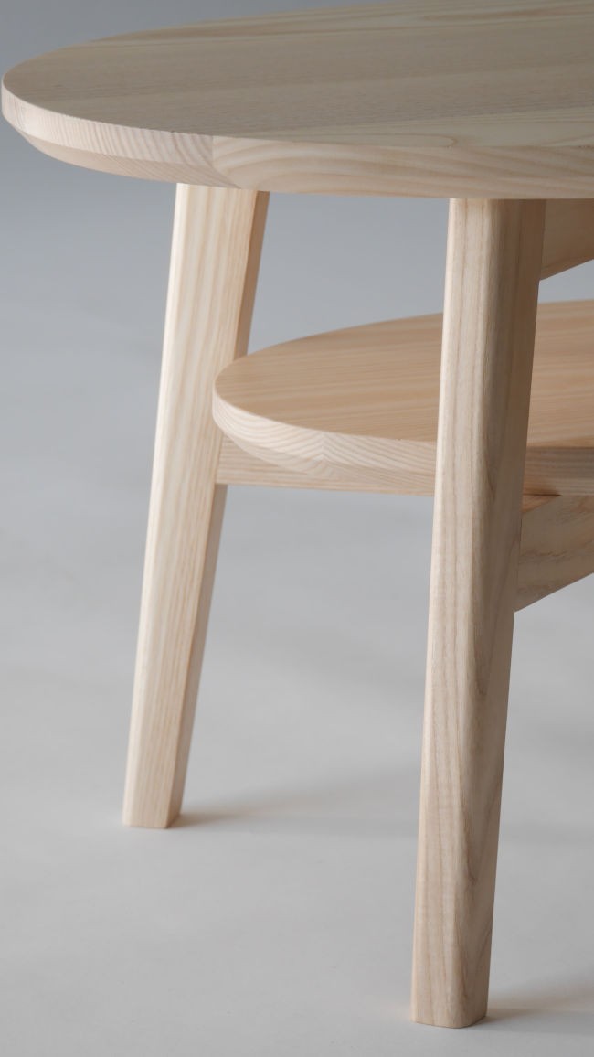 Table basse ellipse zoom pied 2