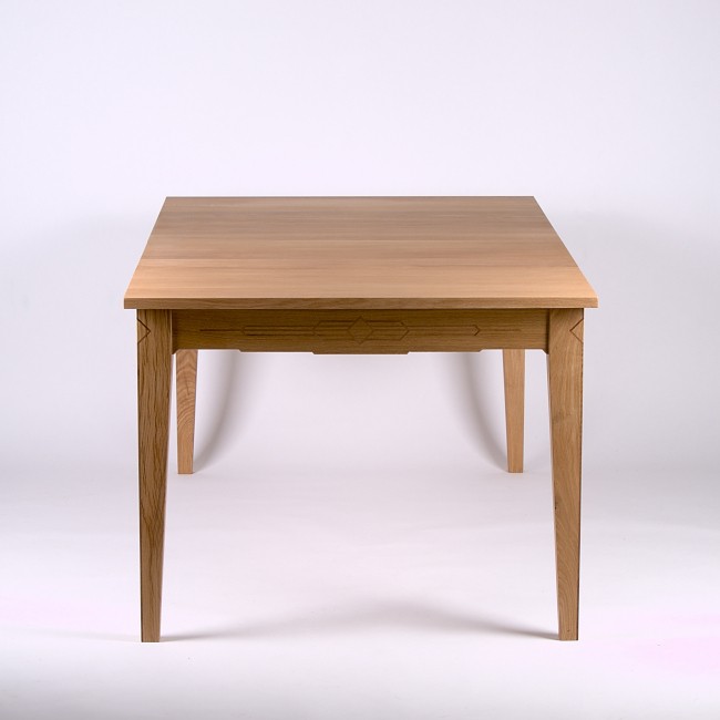 Table de jeu Art Déco vue côté