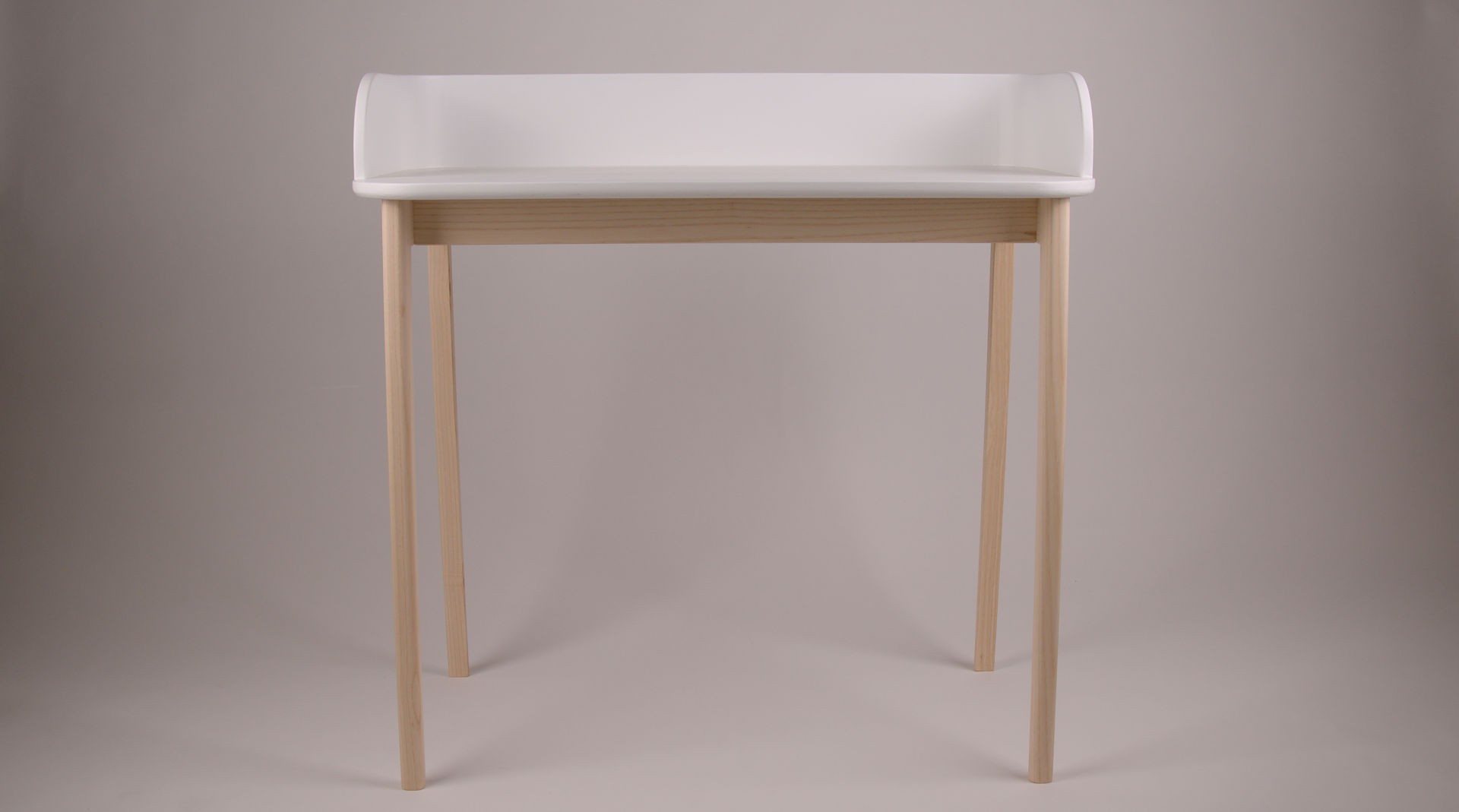 Bureau blanc bois