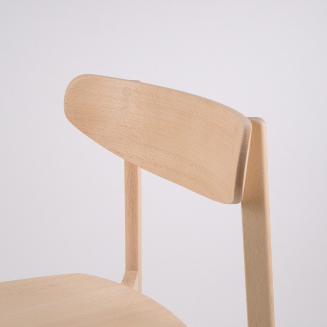 Chaise en hêtre zoom dossier